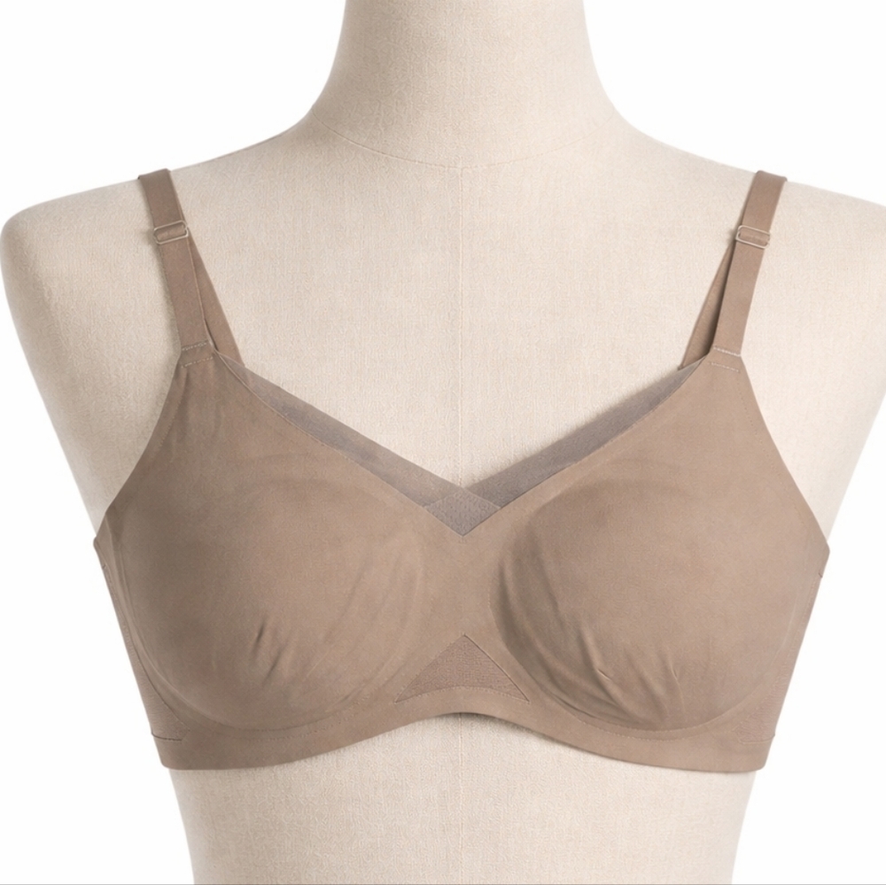 Honeylove Crossover Wireless Bra Sand Tan Small